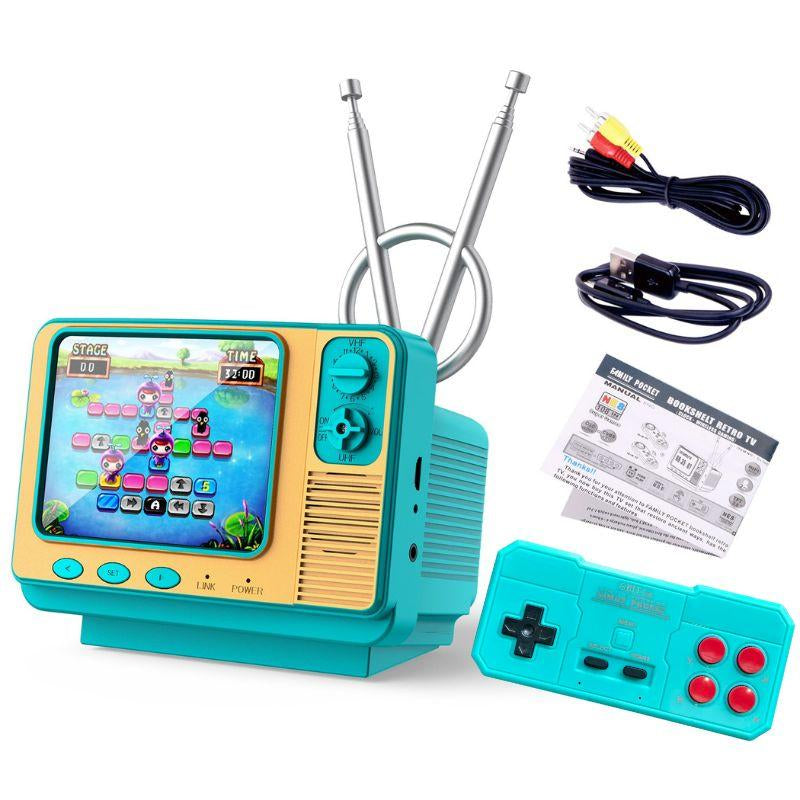 PYBGE Retro Video Game Console GV300S: 308 Built-In Classic Games, Classic Retro 3-Color Gamepad, Mini Handheld Tv-Style Game Player – Ideal for Kids & Adult Nostalgia Enthusiasts