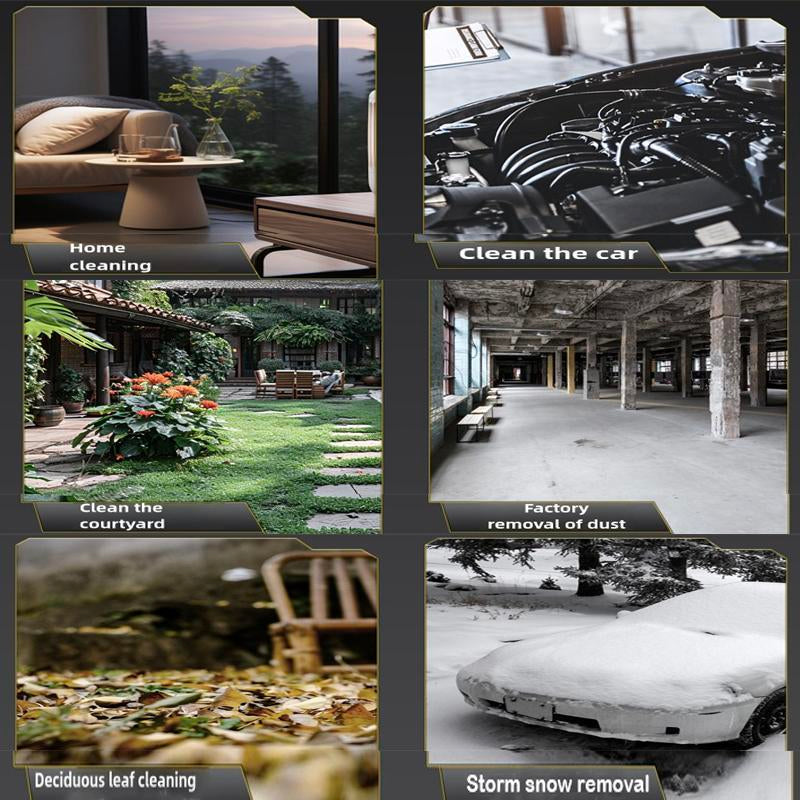 2 Battery Thrust Electric Turbo Jet Blower Brushless Motor Handheld Air Duster Fan Home Dust Clean, Snow/Leaves Car Dryer, Garden Courtyard Outdoor Use Tool