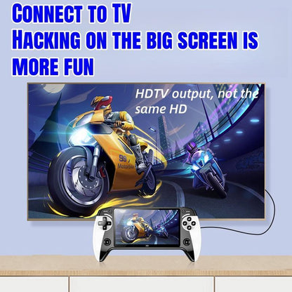 X9 Handheld Game Console with 5.5-Inch Screen, Supports Emulators, Ultra-Hd Display, Perfect for Retro Games & Home Entertainment