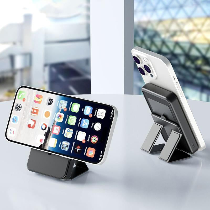 QJL Magnetic Power Bank, 10000Mah Magnetic Power Bank,Foldable Wireless Portable Charger with LED Display,Fast Charging for Iphone 16/15/14/13/12 Pro/Pro Max/Plus, Compact Silicone