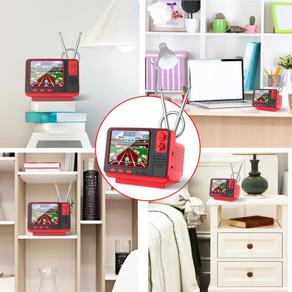 PYBGE Retro Video Game Console GV300S: 308 Built-In Classic Games, Classic Retro 3-Color Gamepad, Mini Handheld Tv-Style Game Player – Ideal for Kids & Adult Nostalgia Enthusiasts